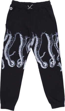 OCTOPUS-Pantalone-Tuta-Felpato-Uomo-Censored-Outline-Sweatpant-Black-da-uomo