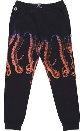OCTOPUS-Pantalone-Tuta-Felpato-Uomo-Gradient-Sweatpant-Black-da-uomo