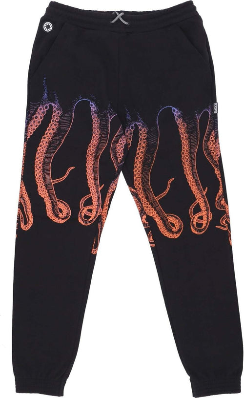OCTOPUS-Pantalone-Tuta-Felpato-Uomo-Gradient-Sweatpant-Black-da-uomo