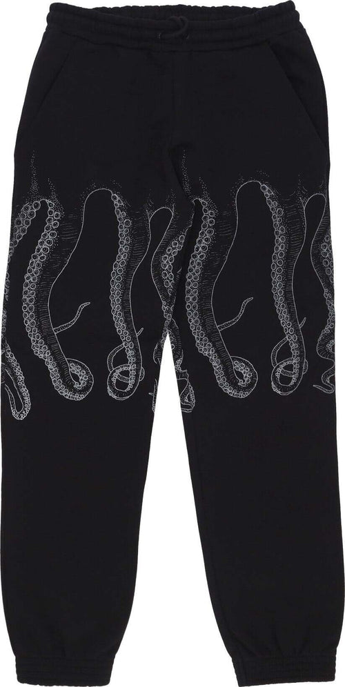 OCTOPUS-Pantalone-Tuta-Felpato-Uomo-Outline-Sweatpant-Black-da-uomo