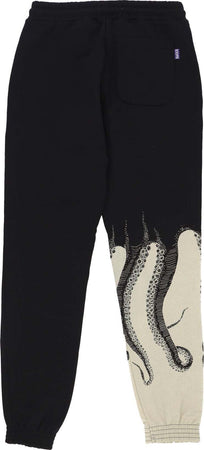 OCTOPUS-Pantalone-Tuta-Felpato-Uomo-Side-Sweatpant-Black-da-uomo