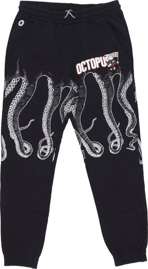 OCTOPUS-Pantalone-Tuta-Leggero-Uomo-Athletic-Sweatpant-Black-da-uomo