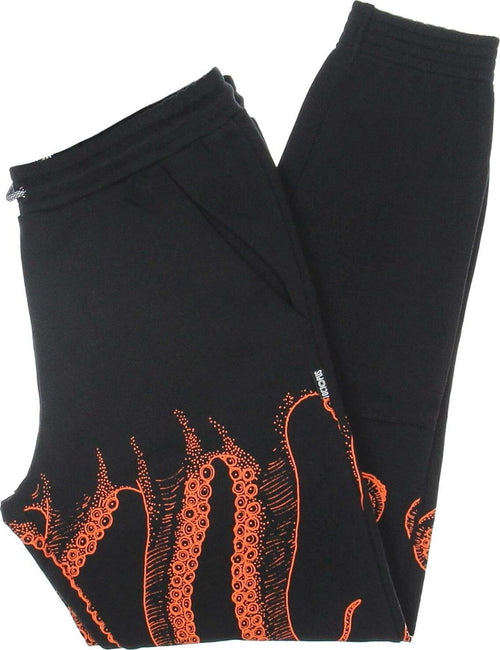 OCTOPUS-Pantalone-Tuta-Leggero-Uomo-Outline-Sweatpants-Black-da-uomo