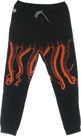 OCTOPUS-Pantalone-Tuta-Leggero-Uomo-Outline-Sweatpants-Black-da-uomo