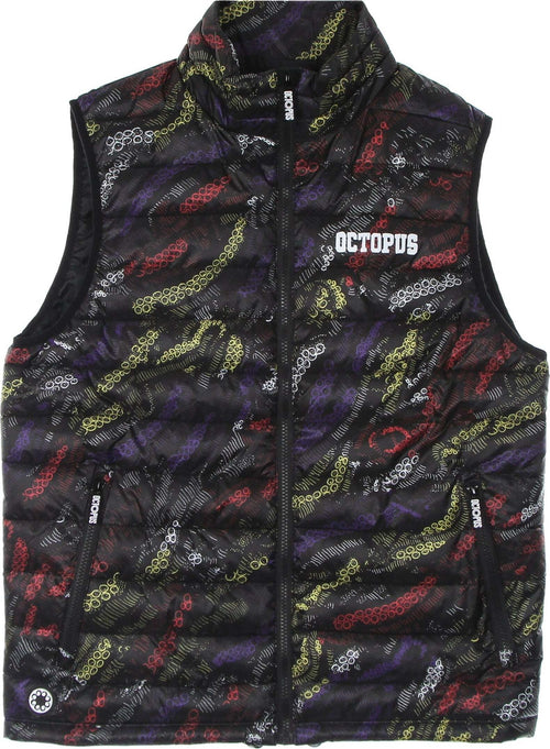 OCTOPUS-Piumino-Smanicato-Uomo-Deco-Down-Vest-Black-da-uomo