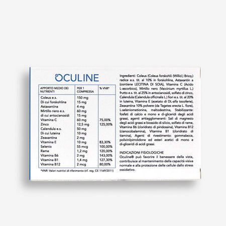 Oculine Integratore Vista 24 Compresse Protezione Globale dell’Occhio e Supporto nella Degenerazione Maculare
