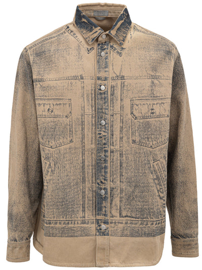 Dior Overshirt con stampa all over da uomo