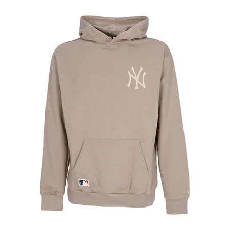 NEW ERA Felpa Cappuccio Uomo Mlb League Essentials Oversize Hoodie Neyyan Air Grey/off White da uomo