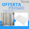 OFFERTA - Set Box Doccia Con Piatto Doccia Mineralmarmo Bianco Incluso
