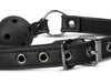 Pinzette per capezzoli con catene al morso bavaglio ball gag nero Easy Toys