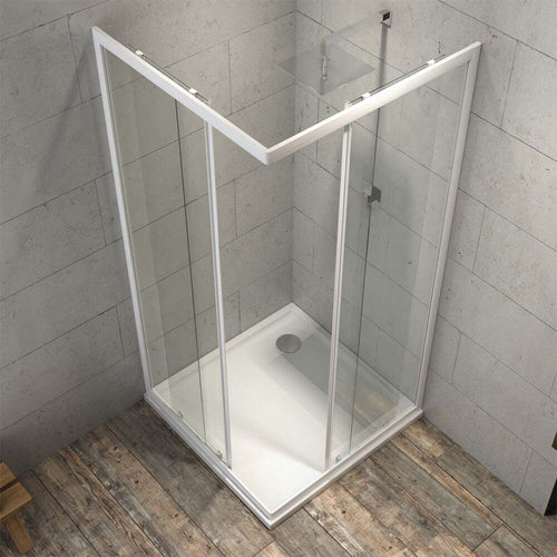Ogomondo Box Cabina Doccia Angolare Corner Due Ante Scorrevoli Cristallo Temprato Trasparente Fai da te/Attrezzature per cucine e bagni/Attrezzature per bagni/Docce e componenti doccia/Box doccia Ogomondo - Martina Franca, Commerciovirtuoso.it