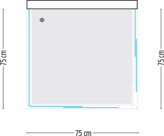 Ogomondo Box Cabina Doccia Corner 3 Lati Cristallo Temprato Serigrafato 75x75x75 Fai da te/Attrezzature per cucine e bagni/Attrezzature per bagni/Docce e componenti doccia/Box doccia Ogomondo - Martina Franca, Commerciovirtuoso.it