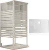 Ogomondo Box Cabina Doccia Corner 3 Lati Cristallo Temprato Serigrafato 80x120x80 Sinistro + Piatto Doccia Porcellana h6,5cm Fai da te/Attrezzature per cucine e bagni/Attrezzature per bagni/Docce e componenti doccia/Box doccia Ogomondo - Martina Franca, Commerciovirtuoso.it