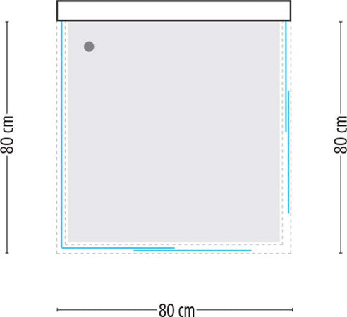 Ogomondo Box Cabina Doccia Corner 3 Lati Cristallo Temprato Serigrafato 80x80x80 Fai da te/Attrezzature per cucine e bagni/Attrezzature per bagni/Docce e componenti doccia/Box doccia Ogomondo - Martina Franca, Commerciovirtuoso.it