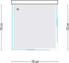 Ogomondo Box Cabina Doccia Corner 3 Lati Cristallo Temprato Trasparente 70x70x70 Fai da te/Attrezzature per cucine e bagni/Attrezzature per bagni/Docce e componenti doccia/Box doccia Ogomondo - Martina Franca, Commerciovirtuoso.it