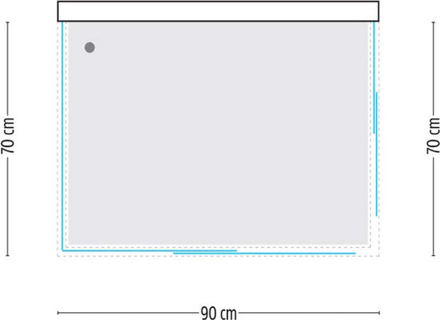 Ogomondo Box Cabina Doccia Corner 3 Lati Cristallo Temprato Trasparente 70x90x70 Fai da te/Attrezzature per cucine e bagni/Attrezzature per bagni/Docce e componenti doccia/Box doccia Ogomondo - Martina Franca, Commerciovirtuoso.it