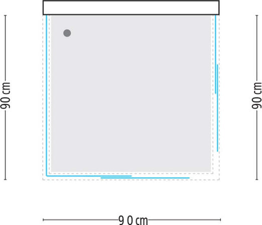 Ogomondo Box Cabina Doccia Corner 3 Lati Cristallo Temprato Trasparente 90x90x90 Fai da te/Attrezzature per cucine e bagni/Attrezzature per bagni/Docce e componenti doccia/Box doccia Ogomondo - Martina Franca, Commerciovirtuoso.it