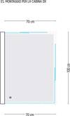 Ogomondo Box Cabina Doccia Corner 3 Lati Serigrafato 70x100x70 Destro + Piatto Doccia Acrilico Fai da te/Attrezzature per cucine e bagni/Attrezzature per bagni/Docce e componenti doccia/Box doccia Ogomondo - Martina Franca, Commerciovirtuoso.it