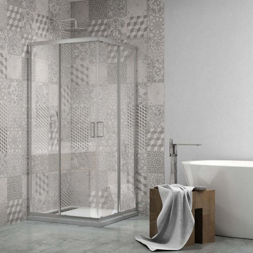 Ogomondo Box Doccia Angolare Con Ante Scorrevoli  Profilo Cromato 4 Millimetri TRASPARENTE Fai da te/Attrezzature per cucine e bagni/Attrezzature per bagni/Docce e componenti doccia/Box doccia Ogomondo - Martina Franca, Commerciovirtuoso.it