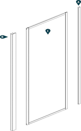 Ogomondo Box Doccia Book 2 Lati Cristallo Trasparente 100x80 + Piatto Porcellana Fai da te/Attrezzature per cucine e bagni/Attrezzature per bagni/Docce e componenti doccia/Box doccia Ogomondo - Martina Franca, Commerciovirtuoso.it
