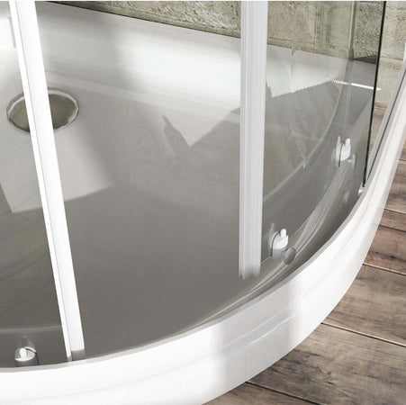 Ogomondo Box Doccia Semicircolare Circle Bianco Due Ante Cristallo Temprato Fai da te/Attrezzature per cucine e bagni/Attrezzature per bagni/Docce e componenti doccia/Box doccia Ogomondo - Martina Franca, Commerciovirtuoso.it