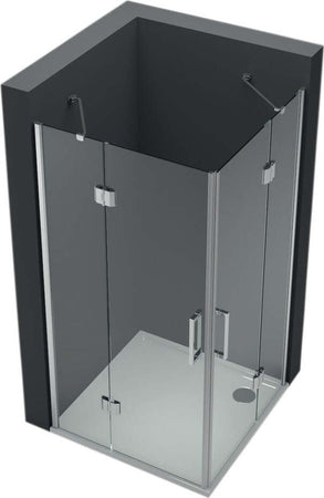 Ogomondo Cabina Doccia Angolare Con 2 Ante Battenti Cristallo 8 Mm Fai da te/Attrezzature per cucine e bagni/Attrezzature per bagni/Docce e componenti doccia/Box doccia Ogomondo - Martina Franca, Commerciovirtuoso.it