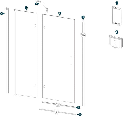 Ogomondo Cabina Doccia Angolare Con 2 Ante Battenti Cristallo 8 Mm Fai da te/Attrezzature per cucine e bagni/Attrezzature per bagni/Docce e componenti doccia/Box doccia Ogomondo - Martina Franca, Commerciovirtuoso.it