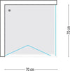 Ogomondo Cabina Doccia Book 2 Lati Cristallo Temprato Trasparente 70x70 Fai da te/Attrezzature per cucine e bagni/Attrezzature per bagni/Docce e componenti doccia/Box doccia Ogomondo - Martina Franca, Commerciovirtuoso.it