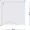 Ogomondo Cabina Doccia Book 2 Lati Cristallo Temprato Trasparente 90x90 Fai da te/Attrezzature per cucine e bagni/Attrezzature per bagni/Docce e componenti doccia/Box doccia Ogomondo - Martina Franca, Commerciovirtuoso.it