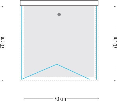 Ogomondo Cabina Doccia Book 3 Lati Cristallo Temprato Serigrafato 70x70x70 Fai da te/Attrezzature per cucine e bagni/Attrezzature per bagni/Docce e componenti doccia/Box doccia Ogomondo - Martina Franca, Commerciovirtuoso.it