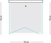 Ogomondo Cabina Doccia Book 3 Lati Cristallo Temprato Trasparente 70x70x70 Fai da te/Attrezzature per cucine e bagni/Attrezzature per bagni/Docce e componenti doccia/Box doccia Ogomondo - Martina Franca, Commerciovirtuoso.it