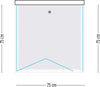 Ogomondo Cabina Doccia Book 3 Lati Cristallo Temprato Trasparente 75x75x75 Fai da te/Attrezzature per cucine e bagni/Attrezzature per bagni/Docce e componenti doccia/Box doccia Ogomondo - Martina Franca, Commerciovirtuoso.it