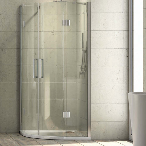 Ogomondo Cabina doccia Semicircolare Due Ante Battenti Cristallo 8 mm Fai da te/Attrezzature per cucine e bagni/Attrezzature per bagni/Docce e componenti doccia/Box doccia Ogomondo - Martina Franca, Commerciovirtuoso.it