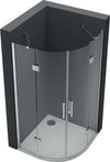 Ogomondo Cabina doccia Semicircolare Due Ante Battenti Cristallo 8 mm Fai da te/Attrezzature per cucine e bagni/Attrezzature per bagni/Docce e componenti doccia/Box doccia Ogomondo - Martina Franca, Commerciovirtuoso.it