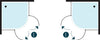 Ogomondo Cabina doccia Semicircolare Due Ante Battenti Cristallo 8 mm Fai da te/Attrezzature per cucine e bagni/Attrezzature per bagni/Docce e componenti doccia/Box doccia Ogomondo - Martina Franca, Commerciovirtuoso.it