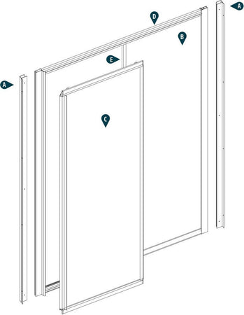 Ogomondo Cabina Doccia Slide 2 Lati Cristallo Temprato Trasparente 100x80 + Piatto Doccia Porcellana h6,5cm Fai da te/Attrezzature per cucine e bagni/Attrezzature per bagni/Docce e componenti doccia/Box doccia Ogomondo - Martina Franca, Commerciovirtuoso.it