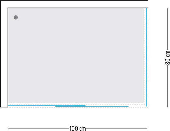 Ogomondo Cabina Doccia Slide 2 Lati Cristallo Temprato Trasparente 100x80 + Piatto Doccia Porcellana h6,5cm Fai da te/Attrezzature per cucine e bagni/Attrezzature per bagni/Docce e componenti doccia/Box doccia Ogomondo - Martina Franca, Commerciovirtuoso.it