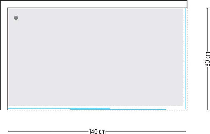 Ogomondo Cabina Doccia Slide 2 Lati Cristallo Temprato Trasparente 140x80 + Piatto Doccia Porcellana h6,5cm Fai da te/Attrezzature per cucine e bagni/Attrezzature per bagni/Docce e componenti doccia/Box doccia Ogomondo - Martina Franca, Commerciovirtuoso.it