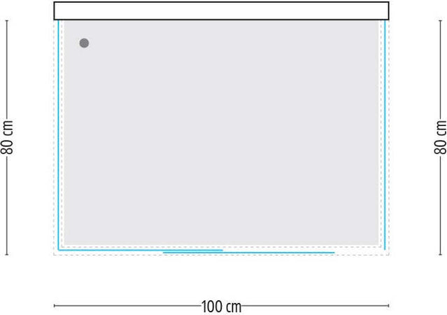 Ogomondo Cabina Doccia Slide 3 Lati Cristallo Temprato Trasparente 100x80x80 + Piatto Doccia Porcellana h6,5cm Fai da te/Attrezzature per cucine e bagni/Attrezzature per bagni/Docce e componenti doccia/Box doccia Ogomondo - Martina Franca, Commerciovirtuoso.it