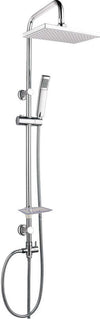 Ogomondo Colonna Doccia Attrezzata Beta Ottone Cromato con Staffe a Muro in Abs Fai da te/Attrezzature per cucine e bagni/Attrezzature per bagni/Docce e componenti doccia/Filtri supporti e soffioni doccia/Docce fisse Ogomondo - Martina Franca, Commerciovirtuoso.it