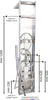 Ogomondo-Colonna-Doccia-Attrezzata-Easy-in-Acciaio-Bianco-Con-Cascata-150x23x53