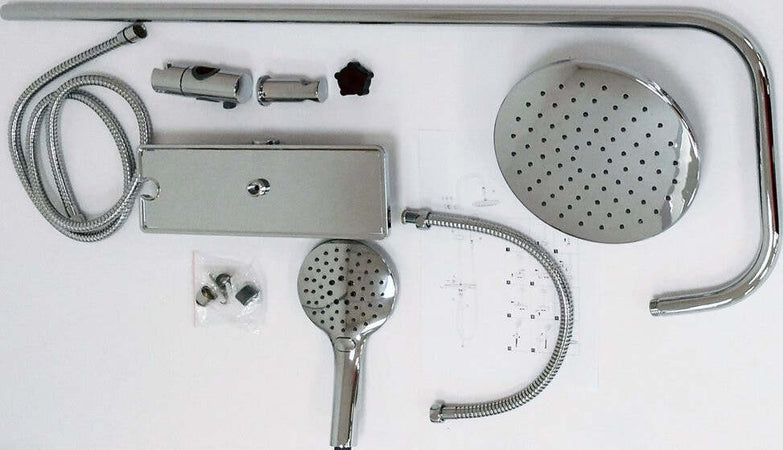 Ogomondo Colonna Doccia Attrezzata Gamma in Ottone Cromato Diametro 22 mm Fai da te/Attrezzature per cucine e bagni/Attrezzature per bagni/Docce e componenti doccia/Filtri supporti e soffioni doccia/Docce fisse Ogomondo - Martina Franca, Commerciovirtuoso.it