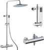 Ogomondo Colonna Doccia Attrezzata Ottone Cromato Soffione Tondo Doccetta Rubinetto Termostatico Fai da te/Attrezzature per cucine e bagni/Attrezzature per bagni/Docce e componenti doccia/Filtri supporti e soffioni doccia/Docce fisse Ogomondo - Martina Franca, Commerciovirtuoso.it