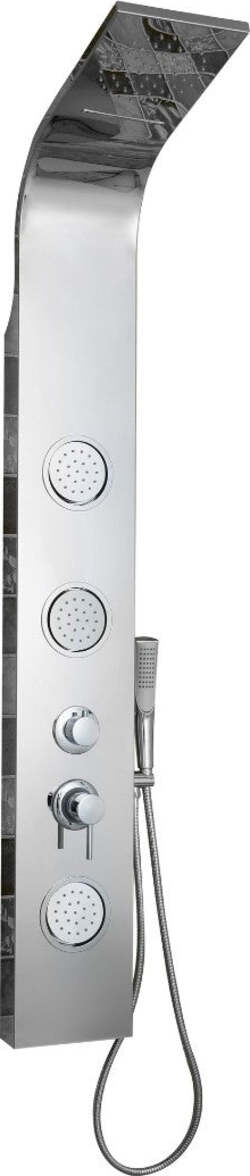 Ogomondo Colonna Doccia Joy Acciaio Inox 3 Getti Idro e Cascata H150xL20xP44 Fai da te/Attrezzature per cucine e bagni/Attrezzature per bagni/Docce e componenti doccia/Filtri supporti e soffioni doccia/Docce fisse Ogomondo - Martina Franca, Commerciovirtuoso.it