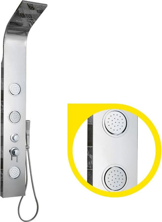 Ogomondo Colonna Doccia Joy Acciaio Inox 3 Getti Idro e Cascata H150xL20xP44 Fai da te/Attrezzature per cucine e bagni/Attrezzature per bagni/Docce e componenti doccia/Filtri supporti e soffioni doccia/Docce fisse Ogomondo - Martina Franca, Commerciovirtuoso.it