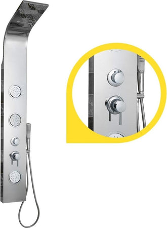 Ogomondo Colonna Doccia Joy Acciaio Inox 3 Getti Idro e Cascata H150xL20xP44 Fai da te/Attrezzature per cucine e bagni/Attrezzature per bagni/Docce e componenti doccia/Filtri supporti e soffioni doccia/Docce fisse Ogomondo - Martina Franca, Commerciovirtuoso.it