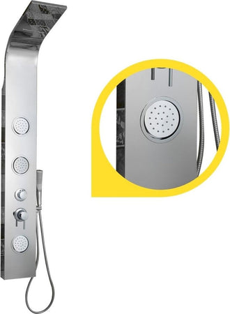 Ogomondo Colonna Doccia Joy Acciaio Inox 3 Getti Idro e Cascata H150xL20xP44 Fai da te/Attrezzature per cucine e bagni/Attrezzature per bagni/Docce e componenti doccia/Filtri supporti e soffioni doccia/Docce fisse Ogomondo - Martina Franca, Commerciovirtuoso.it