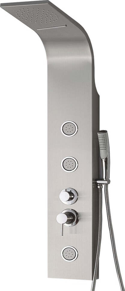 Ogomondo Colonna Doccia Milly Acciaio Inox 3 Getti Idro Lombari e Cascata H120xL20 Fai da te/Attrezzature per cucine e bagni/Attrezzature per bagni/Docce e componenti doccia/Filtri supporti e soffioni doccia/Docce fisse Ogomondo - Martina Franca, Commerciovirtuoso.it