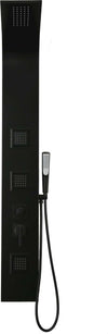 Ogomondo Colonna Doccia Night Nero Opaco 3 Getti Idro Lombari e Cascata  H140xL20 Fai da te/Attrezzature per cucine e bagni/Attrezzature per bagni/Docce e componenti doccia/Filtri supporti e soffioni doccia/Docce fisse Ogomondo - Martina Franca, Commerciovirtuoso.it