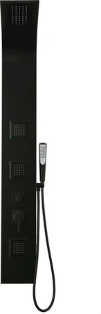 Ogomondo Colonna Doccia Night Nero Opaco 3 Getti Idro Lombari e Cascata  H140xL20 Fai da te/Attrezzature per cucine e bagni/Attrezzature per bagni/Docce e componenti doccia/Filtri supporti e soffioni doccia/Docce fisse Ogomondo - Martina Franca, Commerciovirtuoso.it